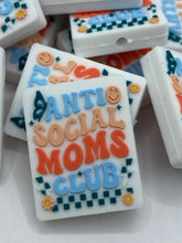 Load image into Gallery viewer, Anti Social Moms Club Silicone Focal Bead
