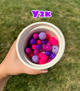 Y2K Color Mix -  Round  Silicone Beads - 15mm - 25 Beads