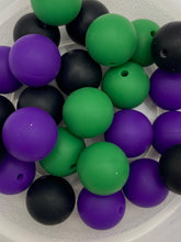 Load image into Gallery viewer, Witches Brew Bead Mix - Solid Round  Silicone Beads - 15mm - 25 Beads
