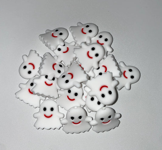 Ghost  Silicone Focal Bead - Halloween Focal