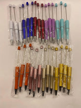 Load image into Gallery viewer, Beadable Plastic Pens- in your choice of colors
