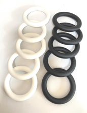 Load image into Gallery viewer, 65mm Silicone Ring, for making Car charms choose black or white
