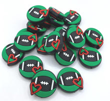 Load image into Gallery viewer, Football Silicone Focal Bead
