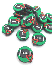 Load image into Gallery viewer, Football Silicone Focal Bead
