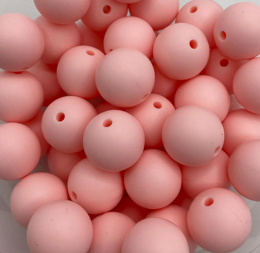 Light Pink Silicone Beads