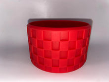 Load image into Gallery viewer, Checkered Texture Tumbler Boot - Silicone Boot- Tumbler Accessories
