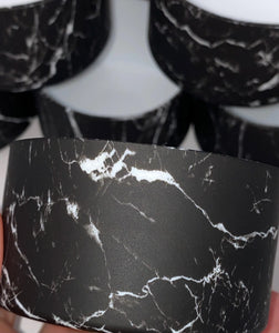 Black Marble Tumbler Boot - Silicone Boot- Tumbler Accessories