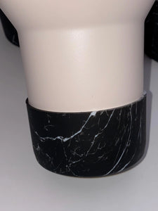 Black Marble Tumbler Boot - Silicone Boot- Tumbler Accessories