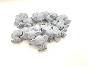 Elephant 3D Silicone Focal Bead