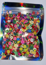 Load image into Gallery viewer, Fruit Polymer Clay Slices 5mm.  0.5 oz bag

