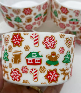 Gingerbread Christmas  Tumbler Boot - Silicone Boot- Tumbler Accessories