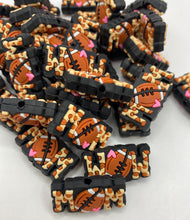 Load image into Gallery viewer, Football Mom Silicone Focal Bead

