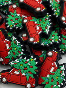 Christmas Truck  Silicone Focal Bead