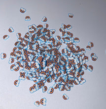 Load image into Gallery viewer, Rainbow Polymer Clay Slices 5mm.  0.5 oz bag
