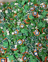 Load image into Gallery viewer, St Patrick’s Day Polymer Clay Slices 5mm.  0.5 oz bag
