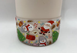 Christmas - Transparent Tumbler Boot - Silicone Boot- Tumbler Accessories