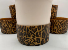 Load image into Gallery viewer, Copper Glitter Leopard Tumbler Boot - Silicone Boot- Tumbler Accessories
