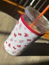 Load image into Gallery viewer, Christmas Tree Coffee Sleeve: Iced Coffee Coozie
