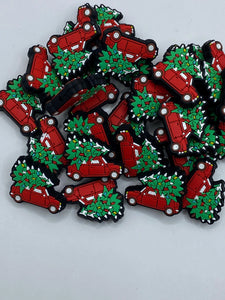 Christmas Truck  Silicone Focal Bead