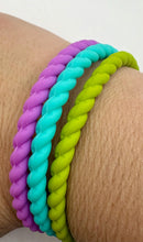 Load image into Gallery viewer, Women’s Braided Silicone Bracelet - Stackable

