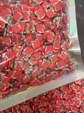 Load image into Gallery viewer, Apple Polymer Clay Slices 5mm.  0.5 oz bag
