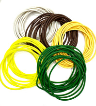 Load image into Gallery viewer, Women’s  Silicone Jelly  Bracelet - Stackable - set of 6 - size 7.5”
