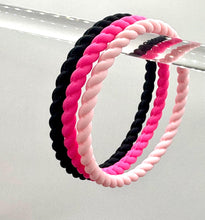 Load image into Gallery viewer, Women’s Braided Silicone Bracelet - Stackable
