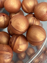 Load image into Gallery viewer, 10 Copper Silicone Beads - 15mm
