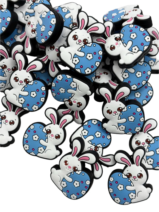 Easter Bunny Silicone Focal Bead