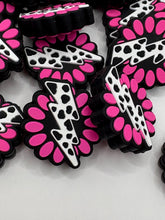 Load image into Gallery viewer, Lightning Bolt Silicone Focal Bead- pink
