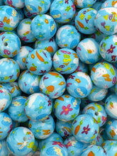 Load image into Gallery viewer, 10 Happy Easter  Print Silicone Beads - 15mm

