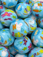Load image into Gallery viewer, 10 Happy Easter  Print Silicone Beads - 15mm

