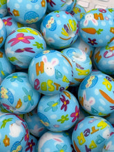 Load image into Gallery viewer, 10 Happy Easter  Print Silicone Beads - 15mm
