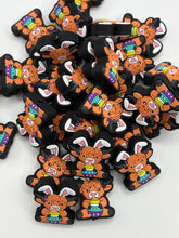 Load image into Gallery viewer, Easter Highland Cow,  Silicone Focal Bead
