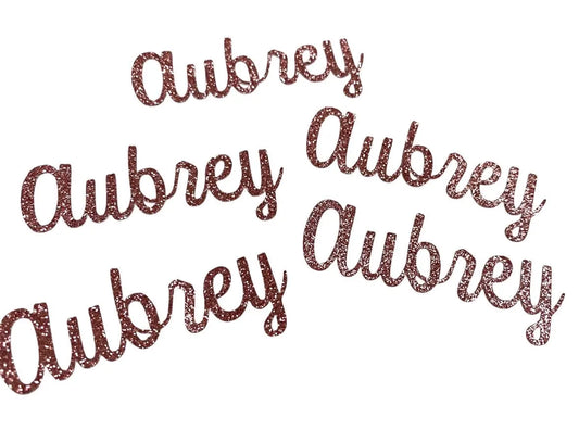 Personalized Name Confetti Cursive