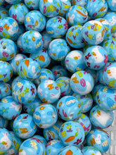 Load image into Gallery viewer, 10 Happy Easter  Print Silicone Beads - 15mm
