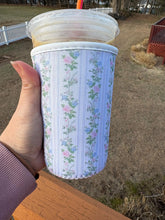 Load image into Gallery viewer, Floral Coffee Sleeve: Iced Coffee Coozie
