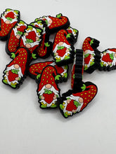 Load image into Gallery viewer, Strawberry Gnome  Silicone Focal Bead

