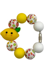 Load image into Gallery viewer, Lemon Beaded Cup Charm - cup handle charm - tumbler charm - accessories
