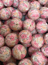 Load image into Gallery viewer, Pink Flower Print Silicone Beads - 15mm 10Ct

