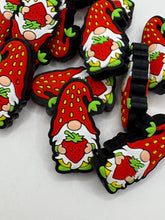Load image into Gallery viewer, Strawberry Gnome  Silicone Focal Bead
