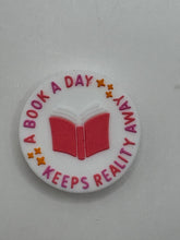 Load image into Gallery viewer, A Book A Day  Silicone Focal Bead
