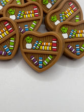 Load image into Gallery viewer, Bookshelf  Silicone Focal Bead
