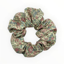 Load image into Gallery viewer, Pink Flower Hair Scrunchie
