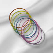 Load image into Gallery viewer, Glow in the Dark Silicone Jelly Bracelets - Stackable - set of 9 - size 8
