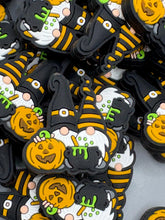 Load image into Gallery viewer, Halloween Gnomes Silicone Focal Bead - Halloween Focal
