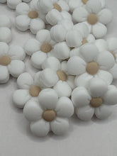 Load image into Gallery viewer, Flower Silicone Focal Bead- white
