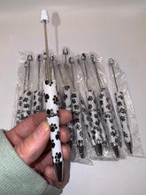 Load image into Gallery viewer, Beadable Plastic Pen, Pen Blank, DIY Pen - Paw Print
