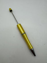 Load image into Gallery viewer, Beadable Plastic Pen, Pen Blank, DIY Pen - Yellow
