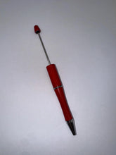 Load image into Gallery viewer, Beadable Plastic Pen, Pen Blank, DIY Pen -Red
